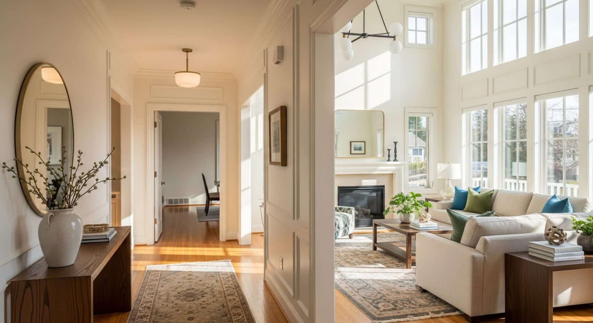 A beautifully finished residential interior